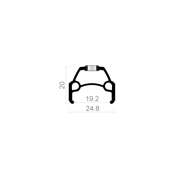 Rodi Felge Connect 28 29 622 x 19c Aluminium – 36 Löcher 14 g – Silber