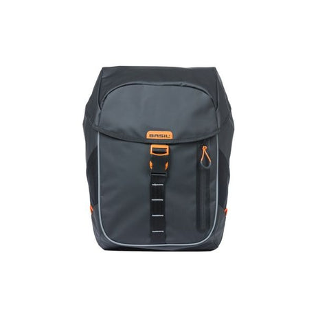 Basilikum Miles Tarpaulin Fahrrad -Rucksack - wasserdichte schwarze Rucksack für Männer und Frauen, 17 Liter Inhalt
