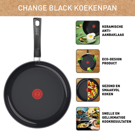 Tefal Change schwarze Bratpfanne ø28cm
