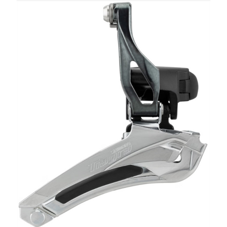 Shimano Umwerfer 2 x 10 Gänge Tiagra FD-4700 ø28,6 – ø31,8 mm Schelle Down-Pull 61–66° – 46–53 Zähne – Schwarz Silber