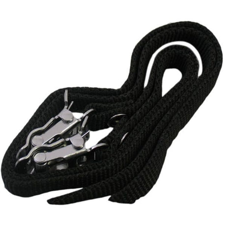 Kante zu Clips -Träger Pedalgurte Nylon - Schwarz