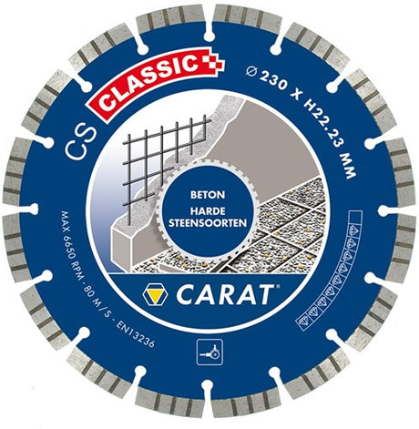 Carat Diamantsäge Beton ø230x22,23mm, CS Classic - CSC2303000 - CSC2303000