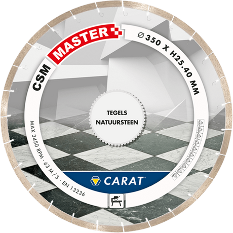Karat-Diamant-Sägeblatt ø350 x 25,4 csm Master Naturstein