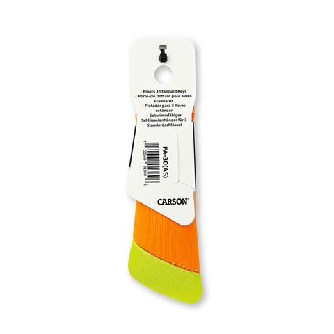 Carson schwebender Schlüsselanhänger für 3 Schlüssel – orange gelb