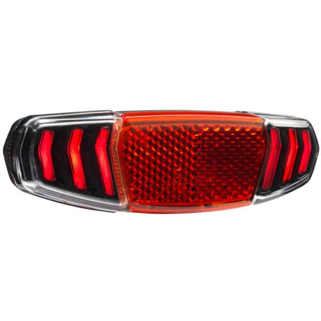 Busch + Müller Gepäckträger-Rücklicht Busch und Müller Dart Brex für E-Bike - 50 80mm Montage - mit Lichtsensor