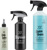 Peaty's Wash Degrease Dry Lube – Reinigungsset für Fahrräder