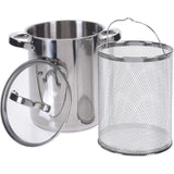Spargelpfanne + Glasdeckel 4,2 l aus Edelstahl von Excellent Houseware