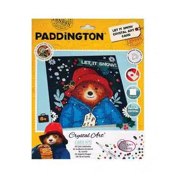 Jonotoys Diamantmalerei - Weihnachtskarte Paddington ließ es schneien