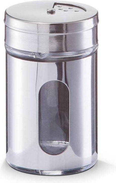 Ausgezeichneter Gewürzstreuer aus Glas und Edelstahl für den Haushalt, ø5xh8cm