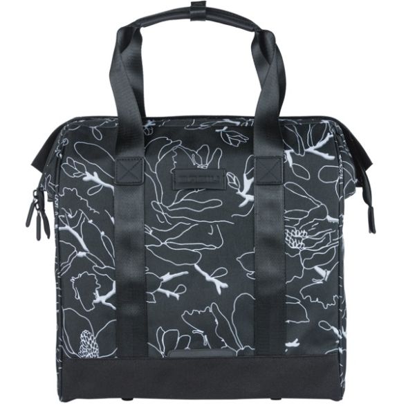 Basil Fahrradshopper Grand Flower Mik 23l 12 x 35 x 35 cm – Schwarz