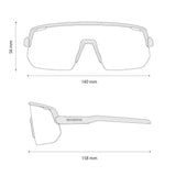 Shimano Technium L Road mattweiß – Sportbrille