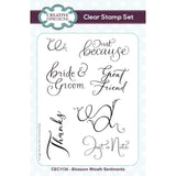 Creative expressions • blossom wreath sentiments clear stamp set