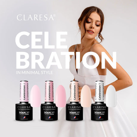 Claresa UV-LED-Gel-Nagellack, 5 ml, Celebration 4