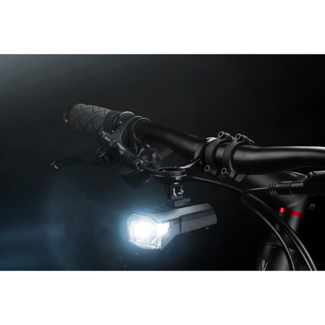 Trelock verlichtingsset lighthammer 100 usb set - 100 lux, zwart