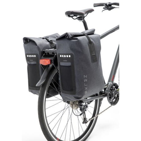 Neues Looxs Fahrradbeutel Doppelvaro wasserdichtes Grau