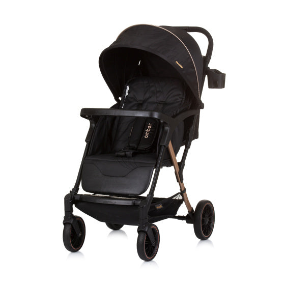 Chipolino Bernsteinfaltbarer Fehler mit Fußabdeckung Obsidian Schwarz