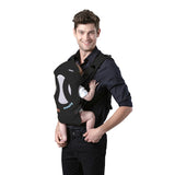Chipolino bequemer ergonomischer Babytrage mit 4 Babypositionen schwarzblau