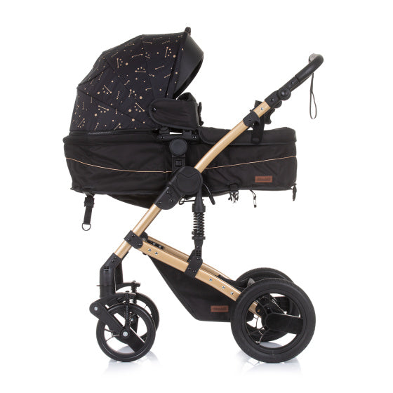 Chipolino-Kamera faltbarer Kinderwagen 3-in-1 mit Windelbeutelbraun braun
