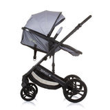 Chipolino amore faltbar 3-in-1-Kinderwagen mit Wickeltasche Aschegrau