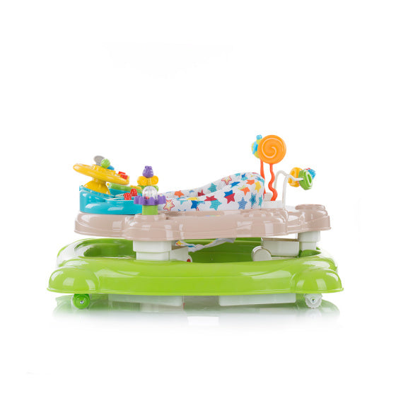 Chipolino Joya Lux 4-in-1 Walking Stuhl 360 ° Rotatable Faltengrün