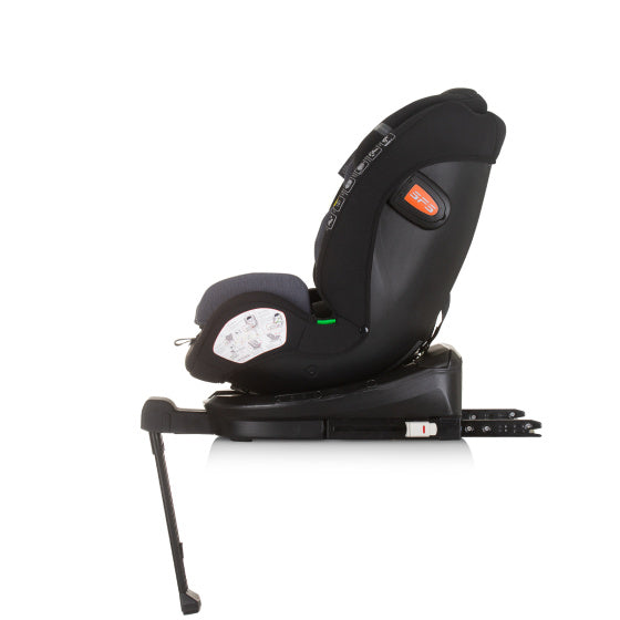 Chipolino Tourino Autositz i-Size 40-150 cm Isofix 360° Obsidianschwarzgrau