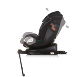 Chipolino Tourino Autositz i-Size 40-150 cm Isofix 360° Obsidianschwarzgrau