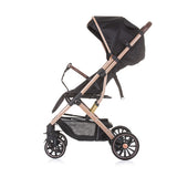 Chipolino Combo faltbare Buggy mit Fußabdeckung Ebenholz schwarzer Beige
