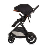 Chipolino Harmony faltbarer 3-in-1-Kinderwagen mit Wickeltasche Obsidianschwarz