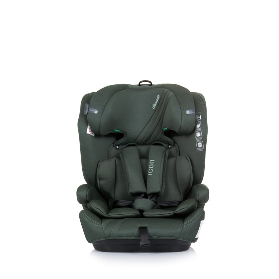 Chipolino -Ikon -Autositz I -Größe 76 -150 cm Gruppe 1, 2 und 3 Pastellgrün