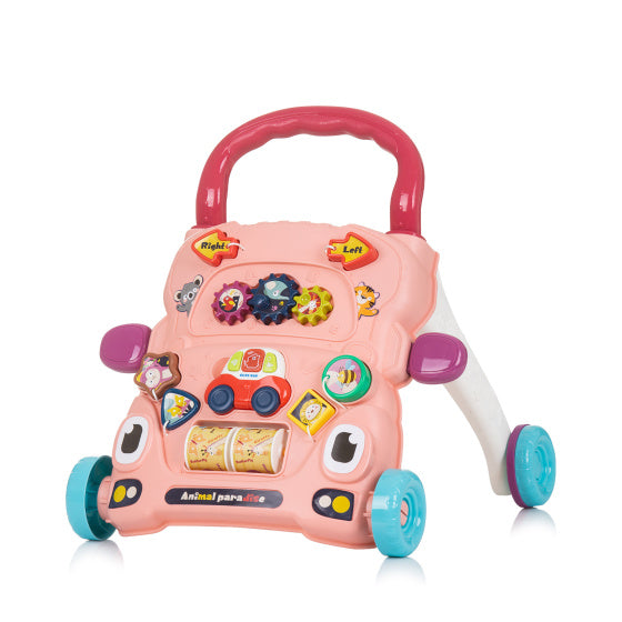 Chipolino Funny Animals Walker mit Spielauto Musik Pink