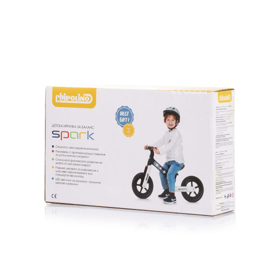 Chipolino Spark mit Lichteffekt 12 Zoll Junior schwarz