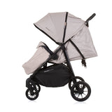Chipolino Top-Klappbuggy für 2 Personen, Macadamia-Beige-Schwarz