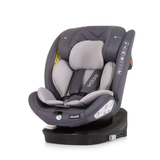 Chipolino Autositz i-Size 40-150 cm Isofix 360° Granitgrau