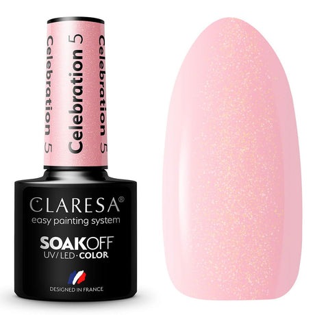 Claresa UV-LED-Gel-Nagellack, 5 ml, Celebration 5