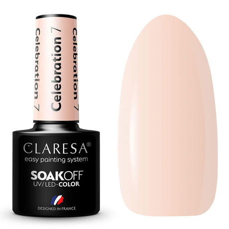 Claresa UV-LED-Gel-Nagellack, 5 ml, Celebration 7