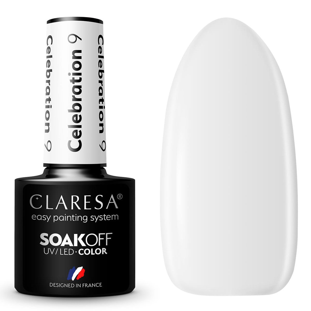 Claresa UV-LED-Gel-Nagellack, 5 ml, Feier 9