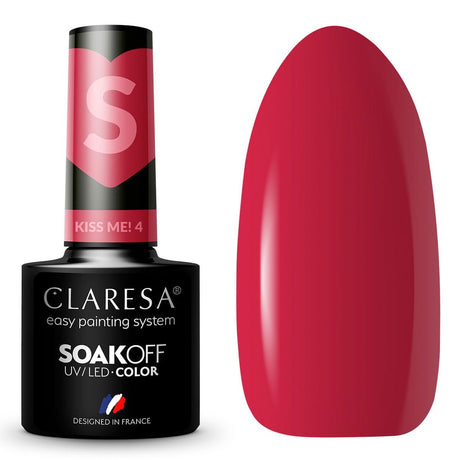 Claresa UV-LED-Gel-Nagellack, 5 ml, Kiss Me 4