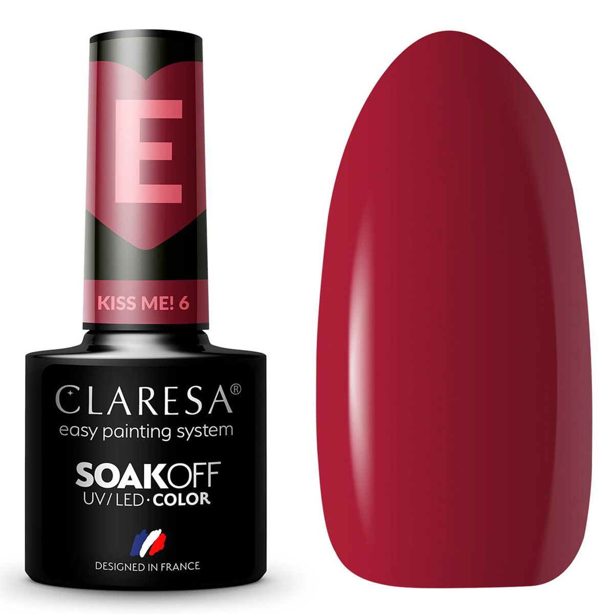 Claresa UV-LED-Gel-Nagellack, 5 ml, Kiss Me 6