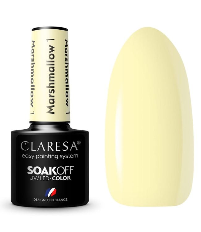 Claresa UV-LED-Gel-Nagellack, 5 ml, Marsh Mallow 1