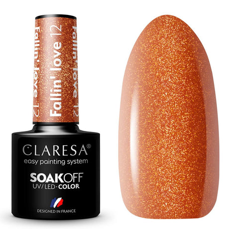 Claresa UV-LED-Gel-Nagellack, 5 ml, Fallin' Love 12