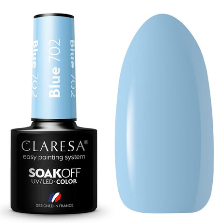 Claresa UV-LED-Gel-Nagellack, 5 ml, Blau 702 Sunny Garden
