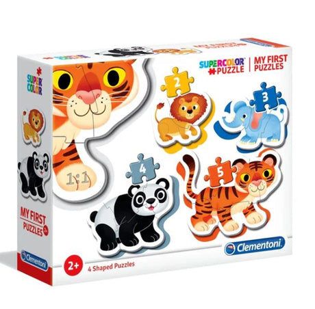 Clementoni -Puzzle meine ersten 2, 3, 4, 5 Teile wilder Tiere