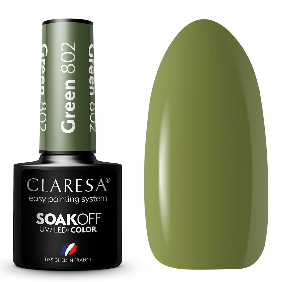 Claresa UV-LED-Gelpolitur 5 ml grün 802 Bring mich zum Fluss
