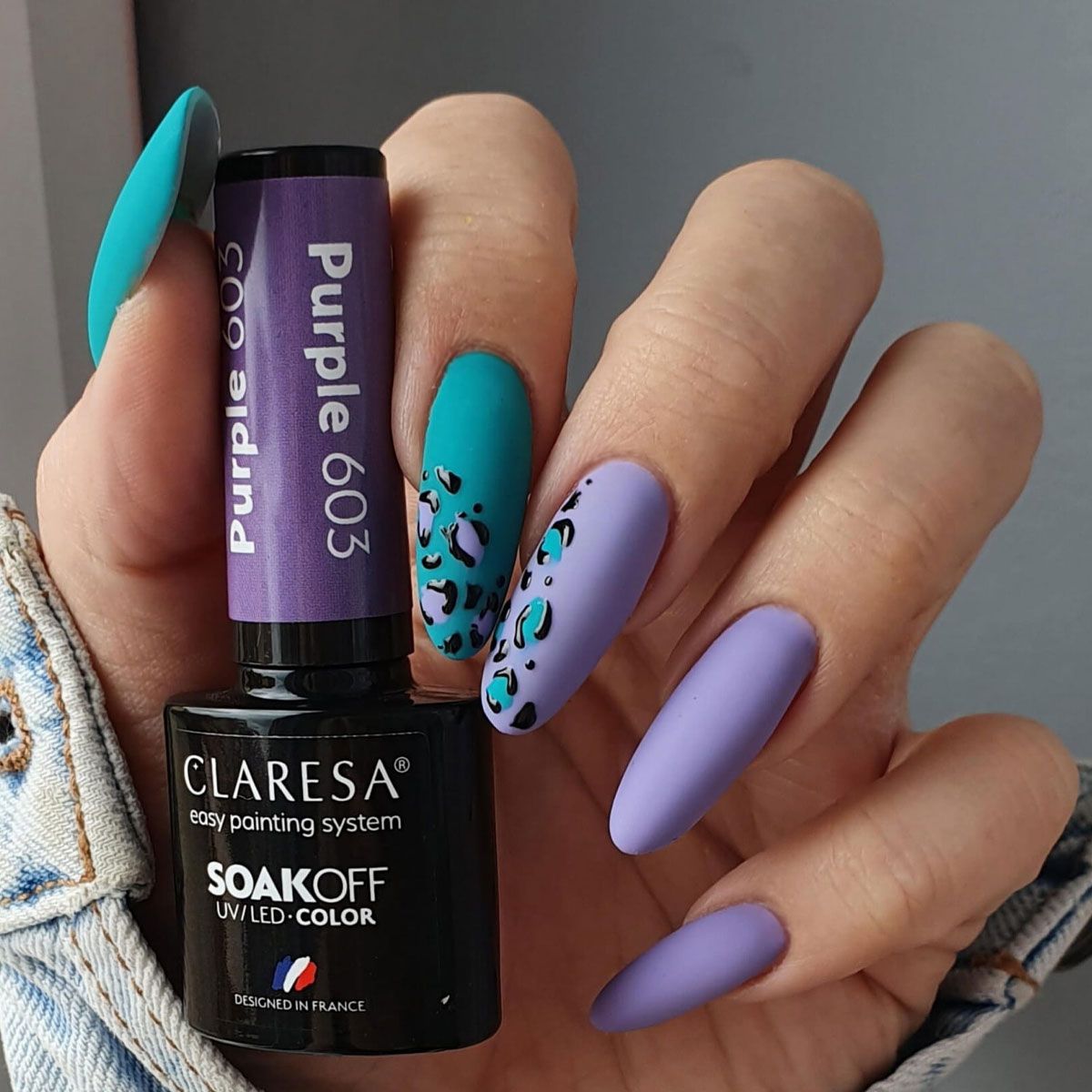 Claresa UV-LED-Gel-Nagellack, 5 ml, Grün 808 Rainbow Explosion