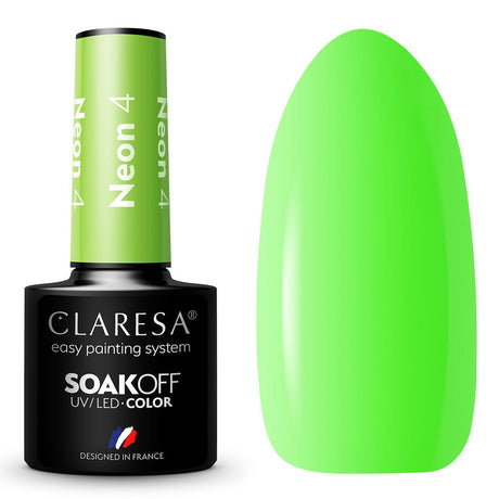 Claresa UV-LED-Gel-Nagellack, 5 ml, Neon 4