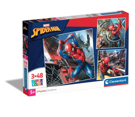 Clementoni Jigsaw Puzzle Super Color Square Marvel Spiderman, 3x48st.