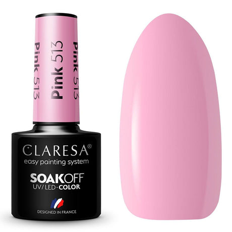 Claresa UV-LED-Gel-Nagellack, 5 ml, Pink 513 Funfair