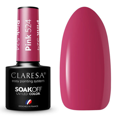 Claresa UV-LED-Gel-Nagellack, 5 ml, Pink 524, klassischer Look