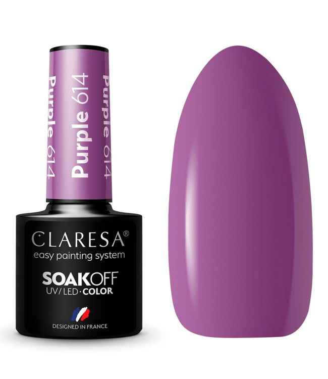 Claresa UV-LED-Gelpolitur 5 ml lila 614 Kirmes