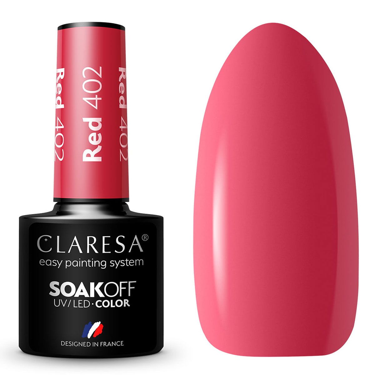 Claresa UV-LED-Gel-Nagellack, 5 ml, Rot 402 Savanna Vibes